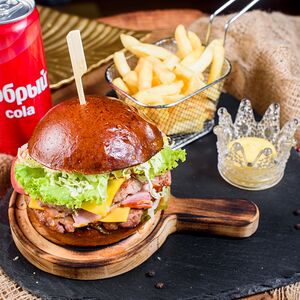 Комбо с бургером Белый король