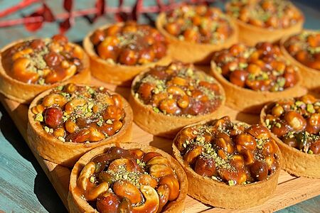 Тарталетка Карамельно-ореховая