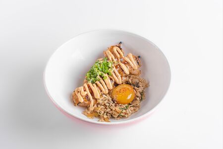 Японские шашлычки гриль с креветкой