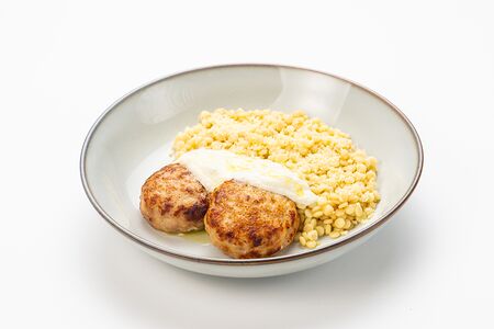 Куриные котлеты с птитимом