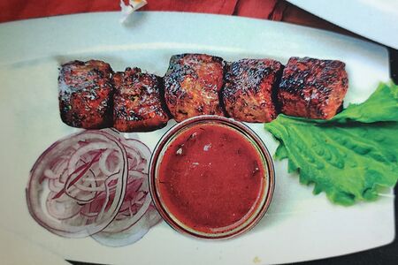 Шашлык из говяжьей печени