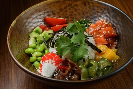 Поке с креветками