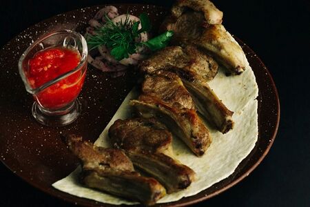 Шашлык из бараньей корейки