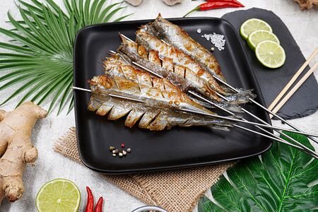 Рыбное филе на гриле