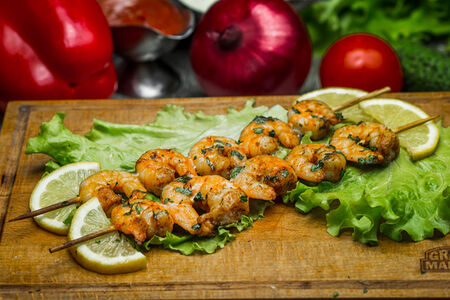 Креветки на углях