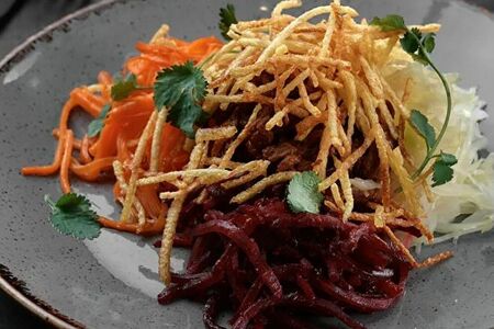 Салат Чафан с жареной говядиной