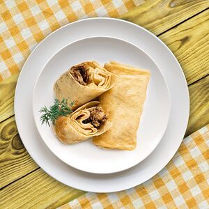 Блин с мясом