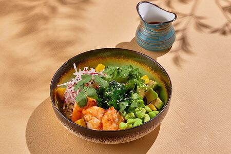 Боул с креветками