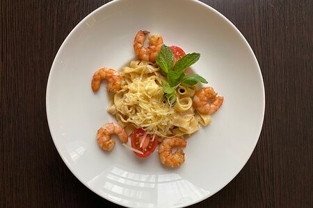 Паста с креветками