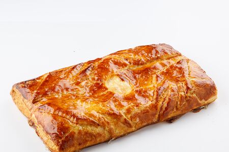 Пирог с творогом и грушей