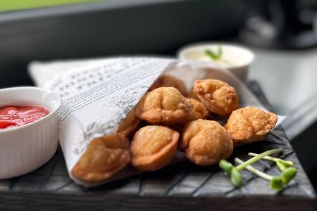 Пельмени собственного производства жареные