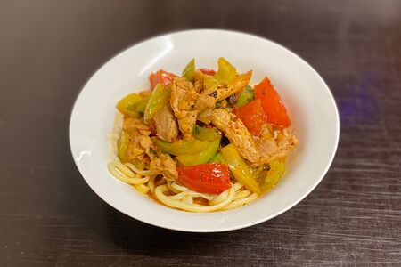 Лагман с курицей