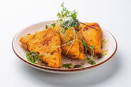 Брэд-пакора с картофелем