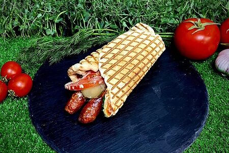 Двойной хот дог в лаваше