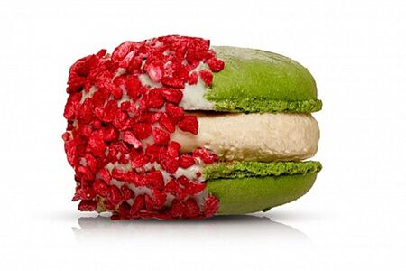 Wow-макарон Фисташки с малиновым конфи