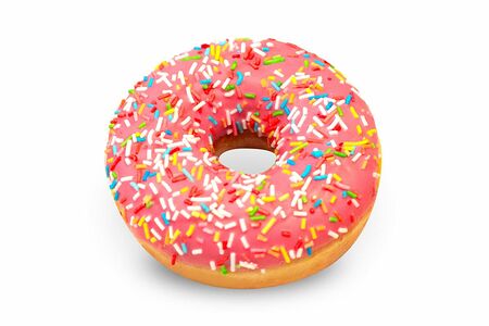 Донат клубничный