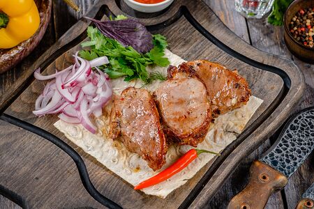 Шашлык из телячьей почечной части