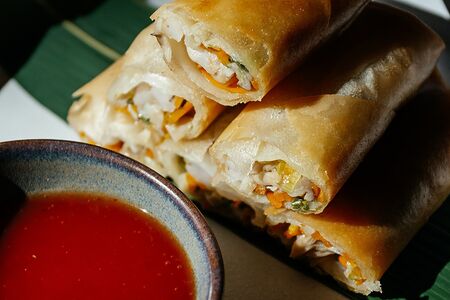 Спринг-роллы с креветкой