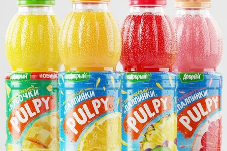 Палпи со вкусом тропических фруктов