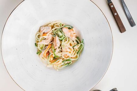 Паста с лососем