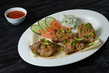 Шашлык со cвинoй шейкой