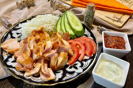 Шаурма на тарелке