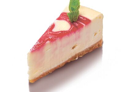 Чизкейк с малиной