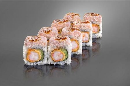 Ролл с креветкой темпура со снежным крабом