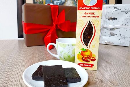 Фруктовые пастилки без сахара финик с апельсином