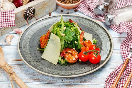 Руккола с креветками