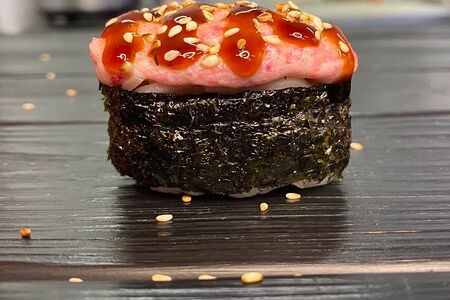 Гункан запеченный с креветкой