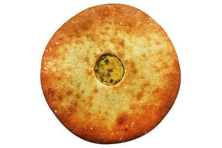 Пирог Осетинский с картофелеми и зеленым луком постный