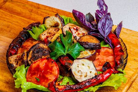 Овощной микс на углях