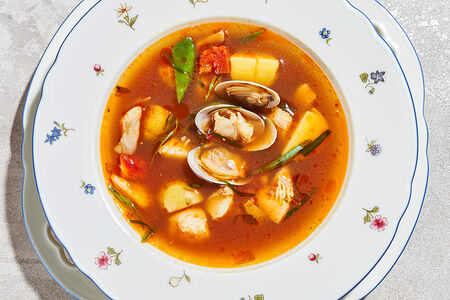 Суп с морепродуктами