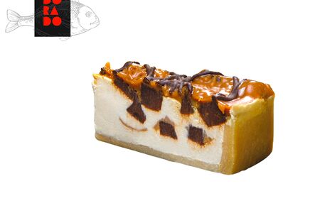 Чизкейк с брауни и карамелью