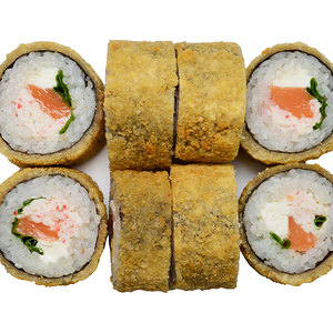 Темпура Лосось с крабом