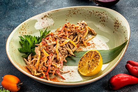 Салат Садаф с говядиной и овощами
