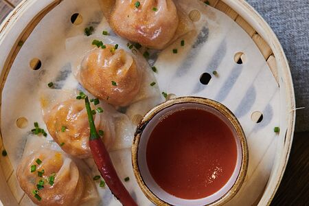Димсам с острой креветкой