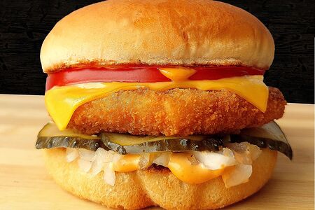 Смак Чикен бургер с куриной котлетой