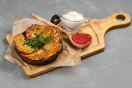 Драники с икрой
