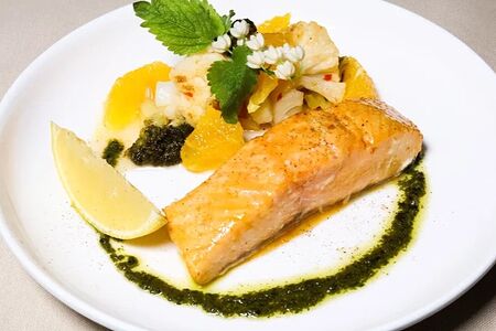 Стейк из лосося