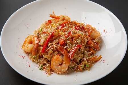 Тяхан с креветками