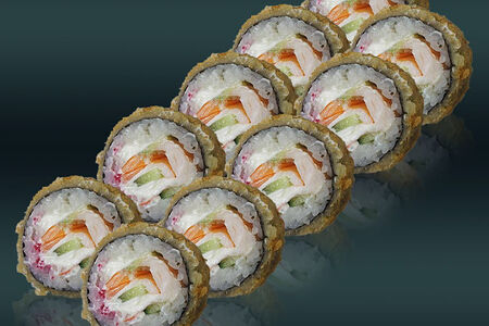 Жареный с креветкой