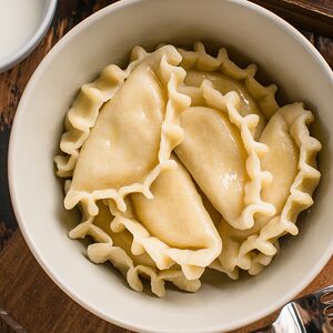 Вареники с картошкой и шампиньонами