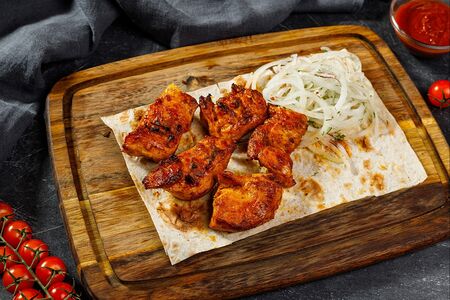 Шашлык из куриной грудки