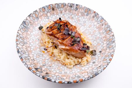 Куриная грудка с орзо