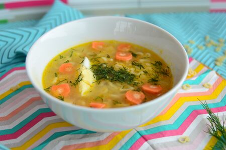 Супчик куриный с вермишелькой