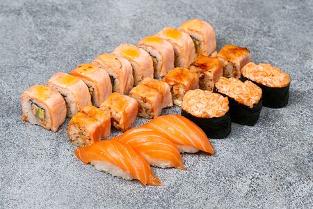 Сет много лосося