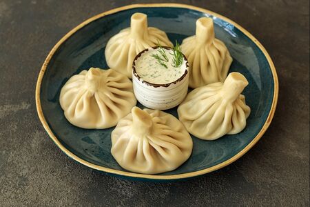 Хинкали с картофелем и сыром