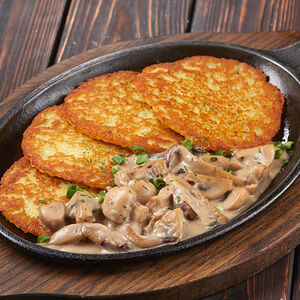 Драники с грибами